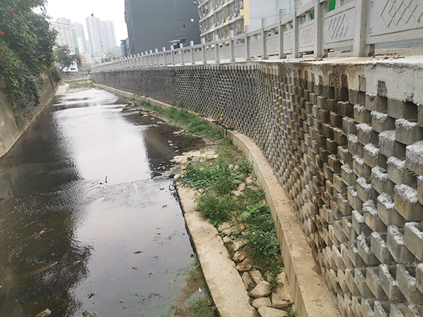 河坝植栽型生态挡墙砌块